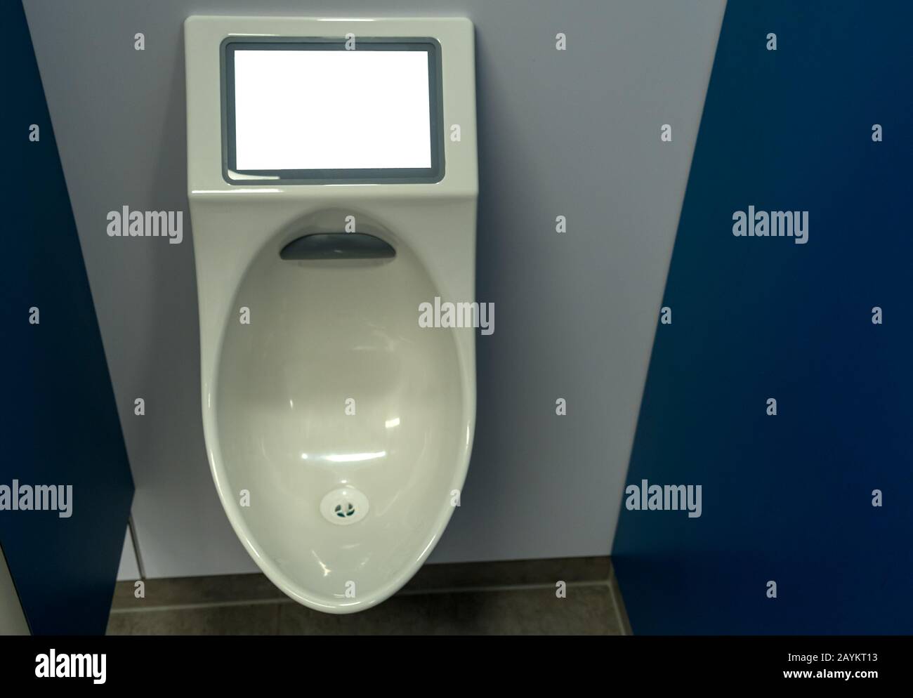 Advertising screen on a urinal hires stock photography and images Alamy