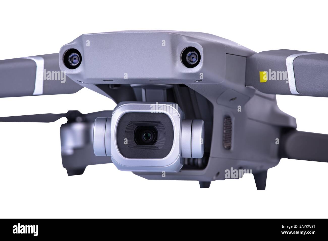 Varna, Bulgaria - Feb 16, 2020: DJI Mavic 2 Pro one of the most portable drones in the market, with Hasselblad camera. Stock Photo