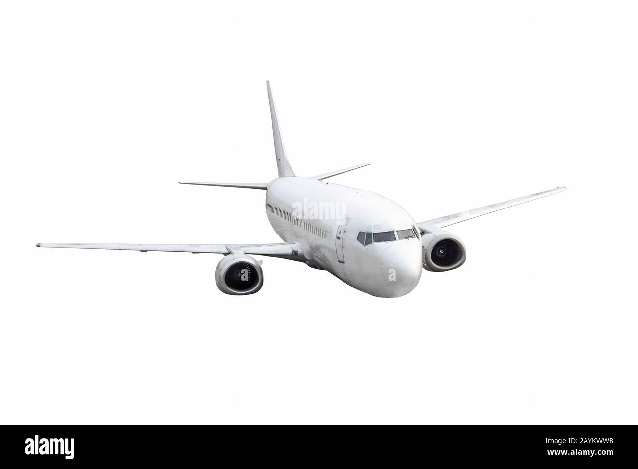 Airplane passenger isolated on white color background Stock Photo - Alamy