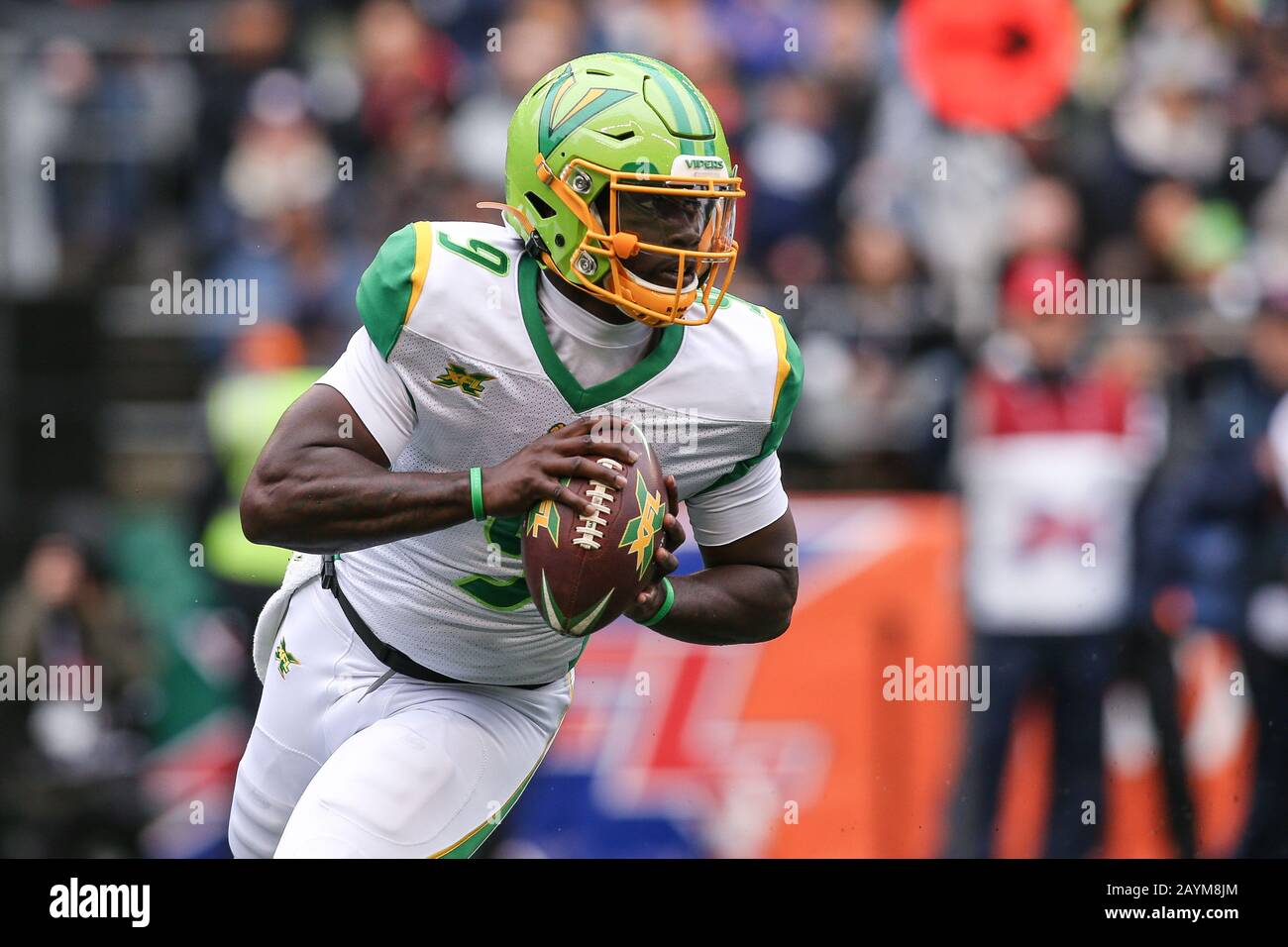 Seattle Usa 15th Feb 2020 Tampa Bay Vipers Qb Rb Quinton Flowers 9 Scrambles Out Of