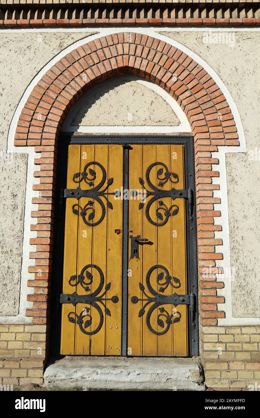Door of an old church Stock Photo - Alamy