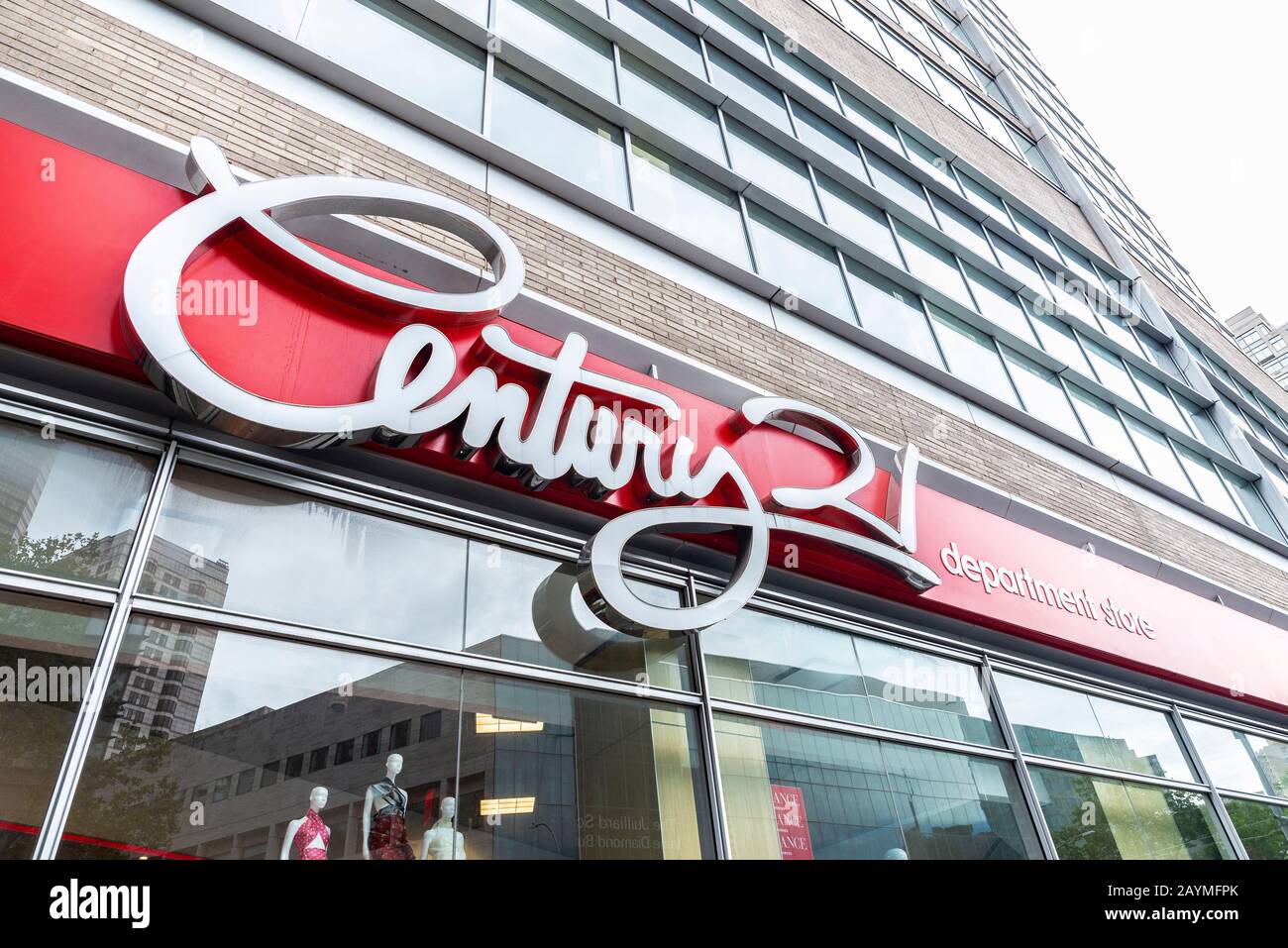 New York City, USA - August 3, 2018: Facade of Century 21 department store in Manhattan, New York City, USA Stock Photo