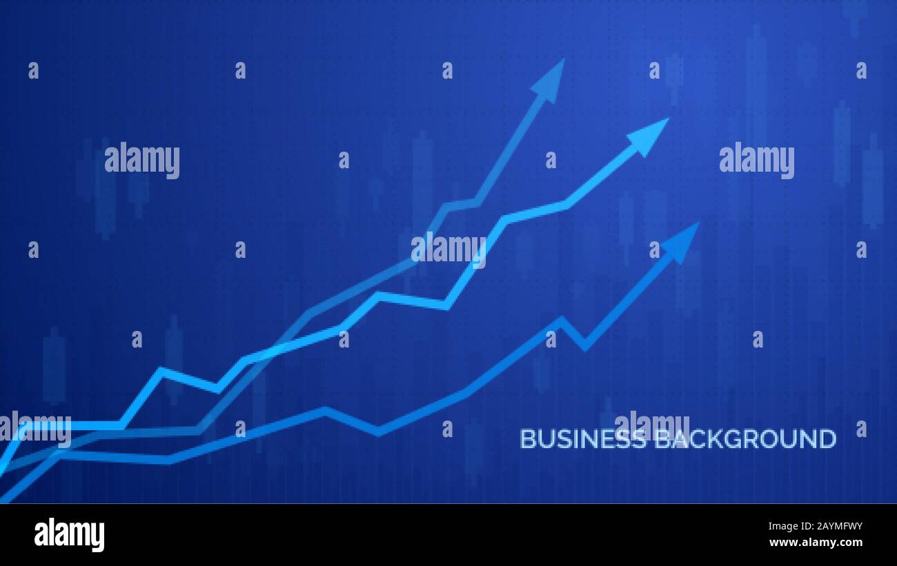 Financial graph chart. Business infographics background. Graph chart of stock market investment trading. Abstract analisys and statistic diagram. vect Stock Vector