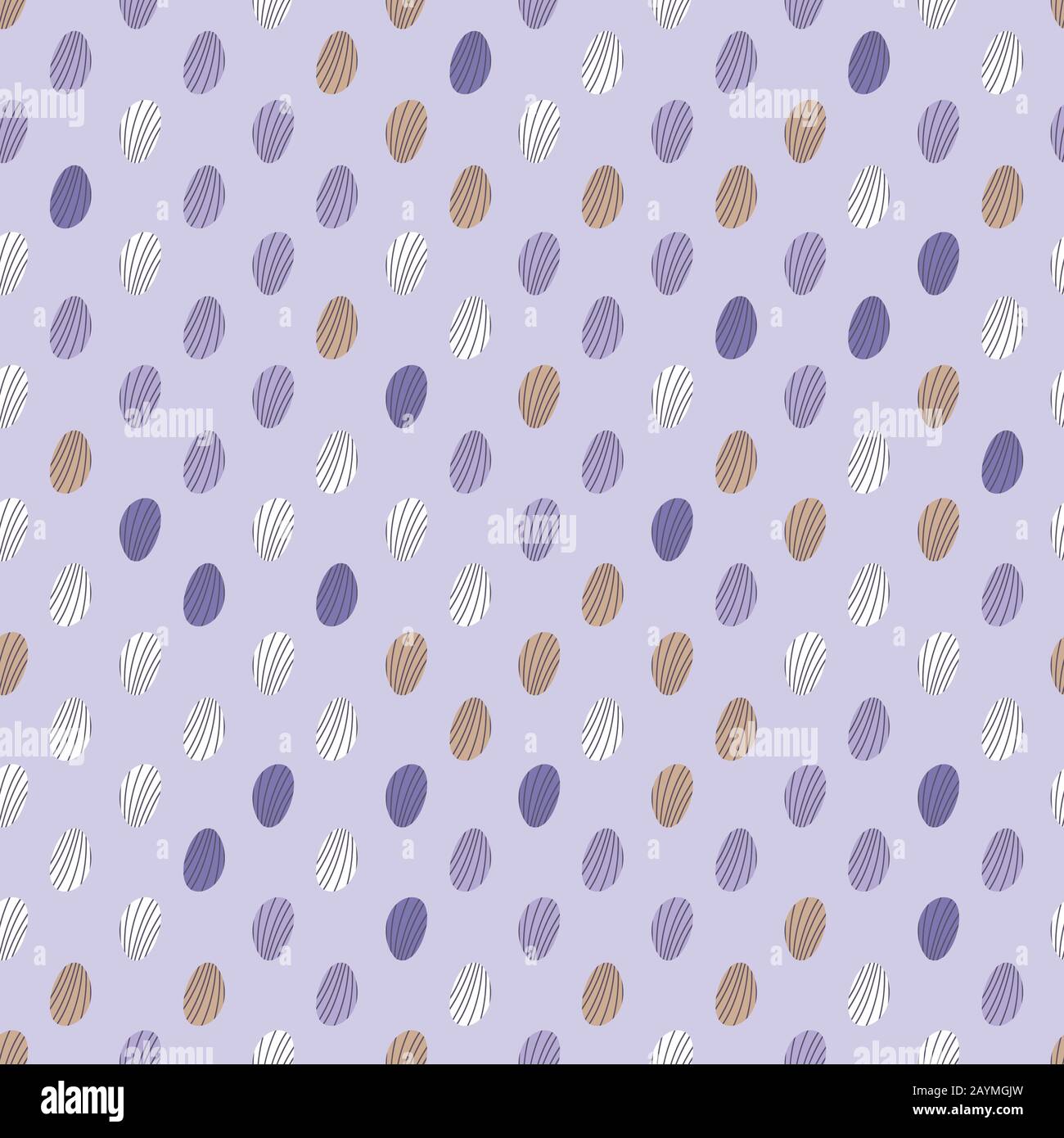 abstract seamless vector pattern with striped dots on violet background Stock Vector
