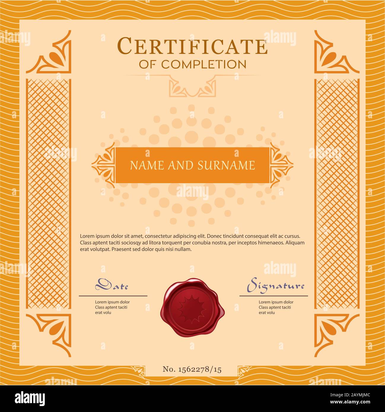 Share Certificate Template High Resolution Stock Photography and For Corporate Share Certificate Template