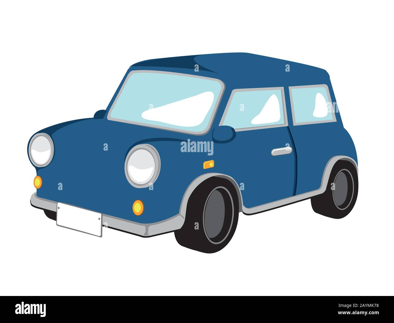 Cartoon mini car vector illustration Stock Vector