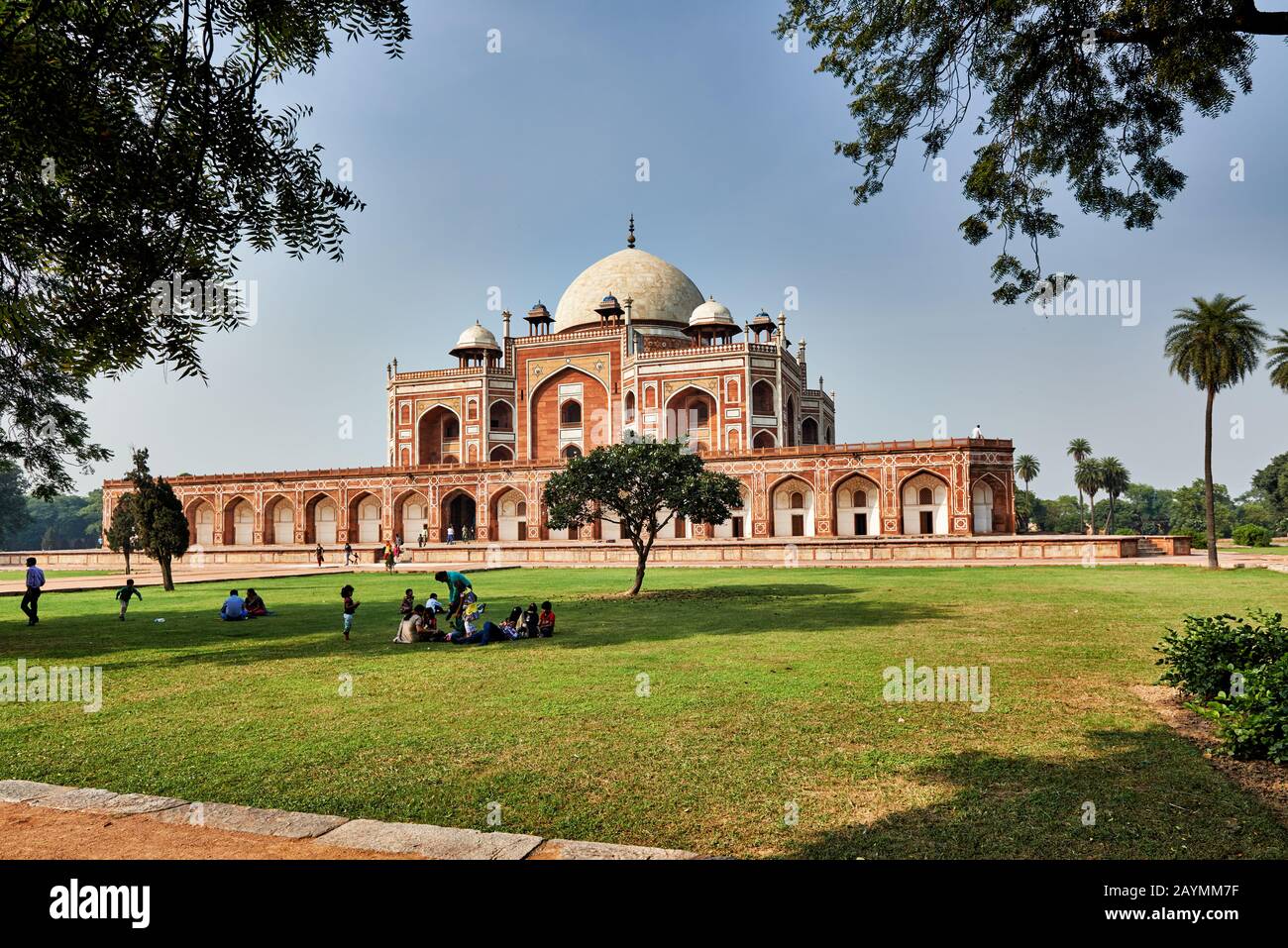 Humayun's Tomb, tomb Of Nasiruddin Muhammad Humayun, Delhi, India Stock Photo