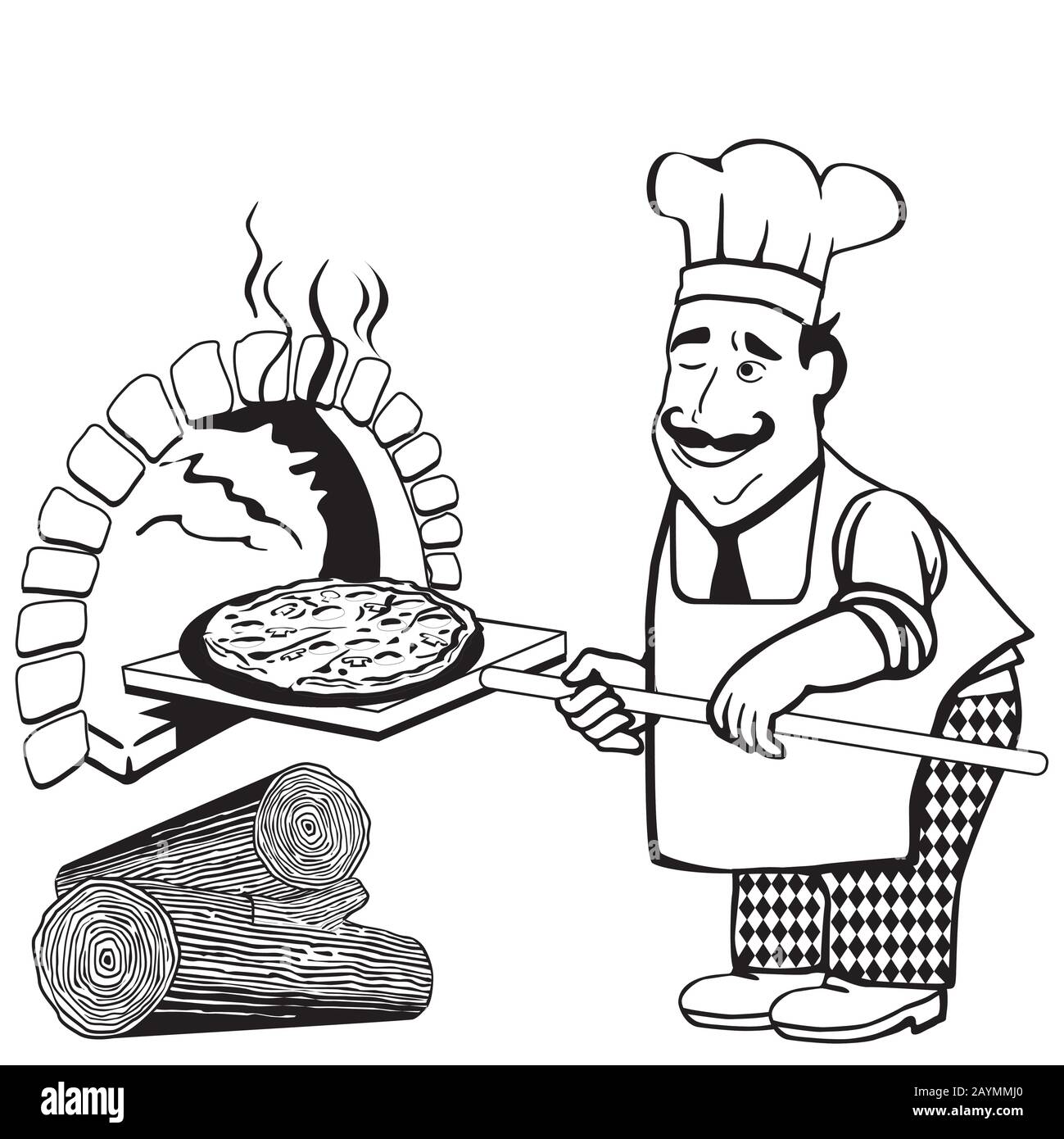 Pizza sketch hires stock photography and images Alamy