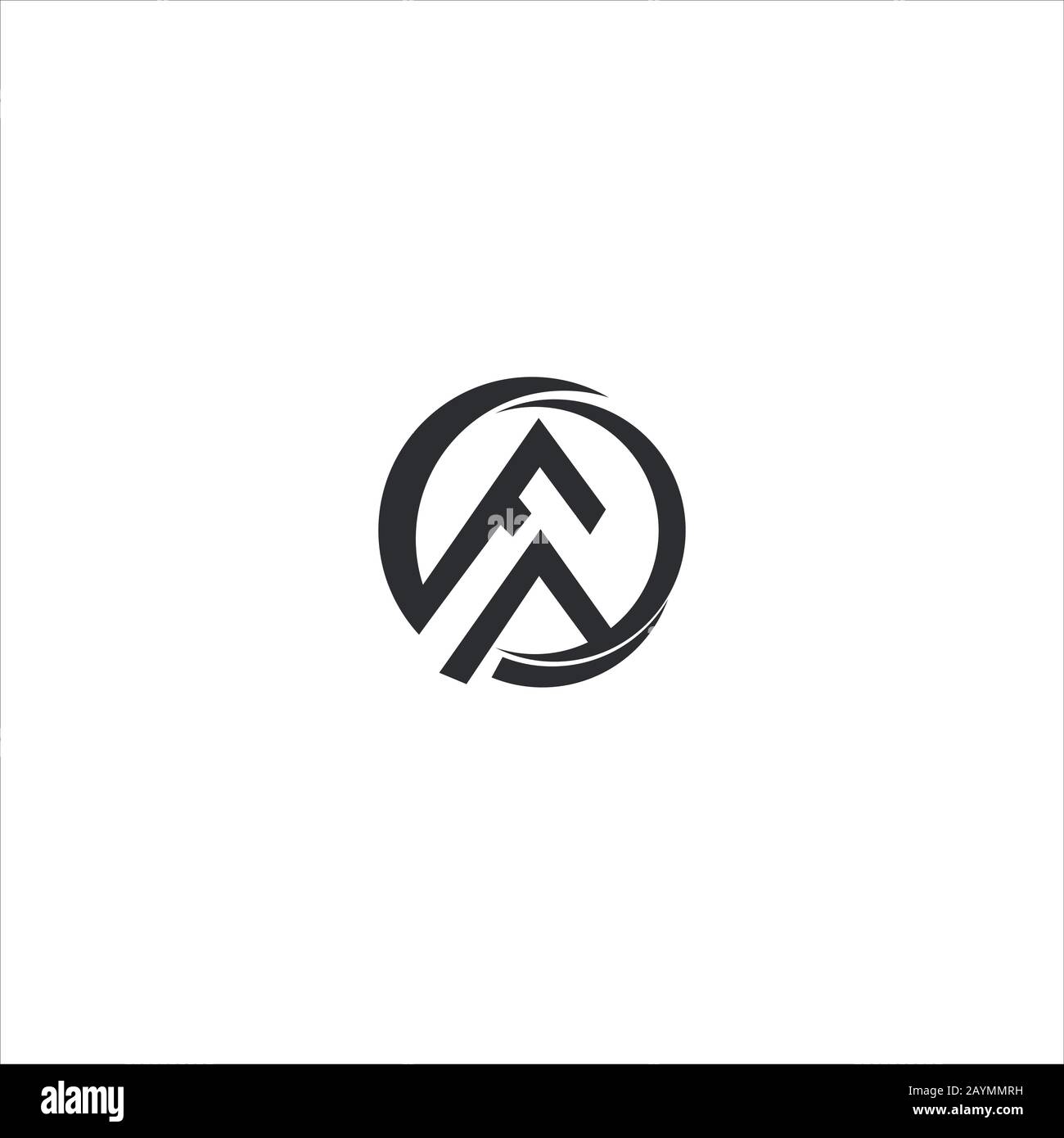 Initial letter af or fa logo design template Stock Vector Image & Art ...