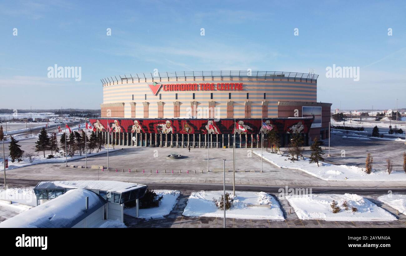 Canadian Tire Centre Arena Ottawa Senators Aerial 2020 Stock Photo - Alamy