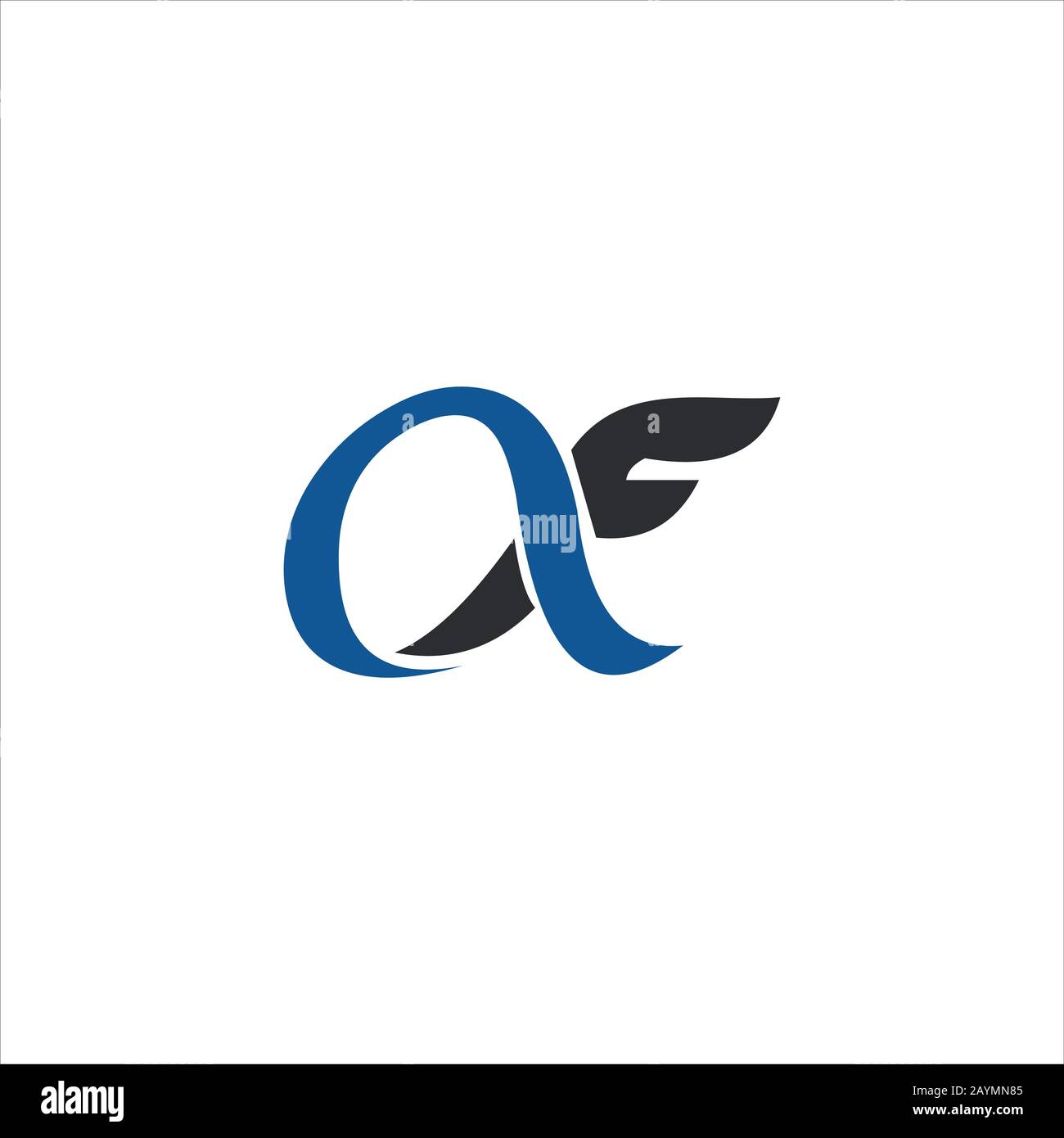 Initial letter af or fa logo design template Stock Vector Image & Art ...