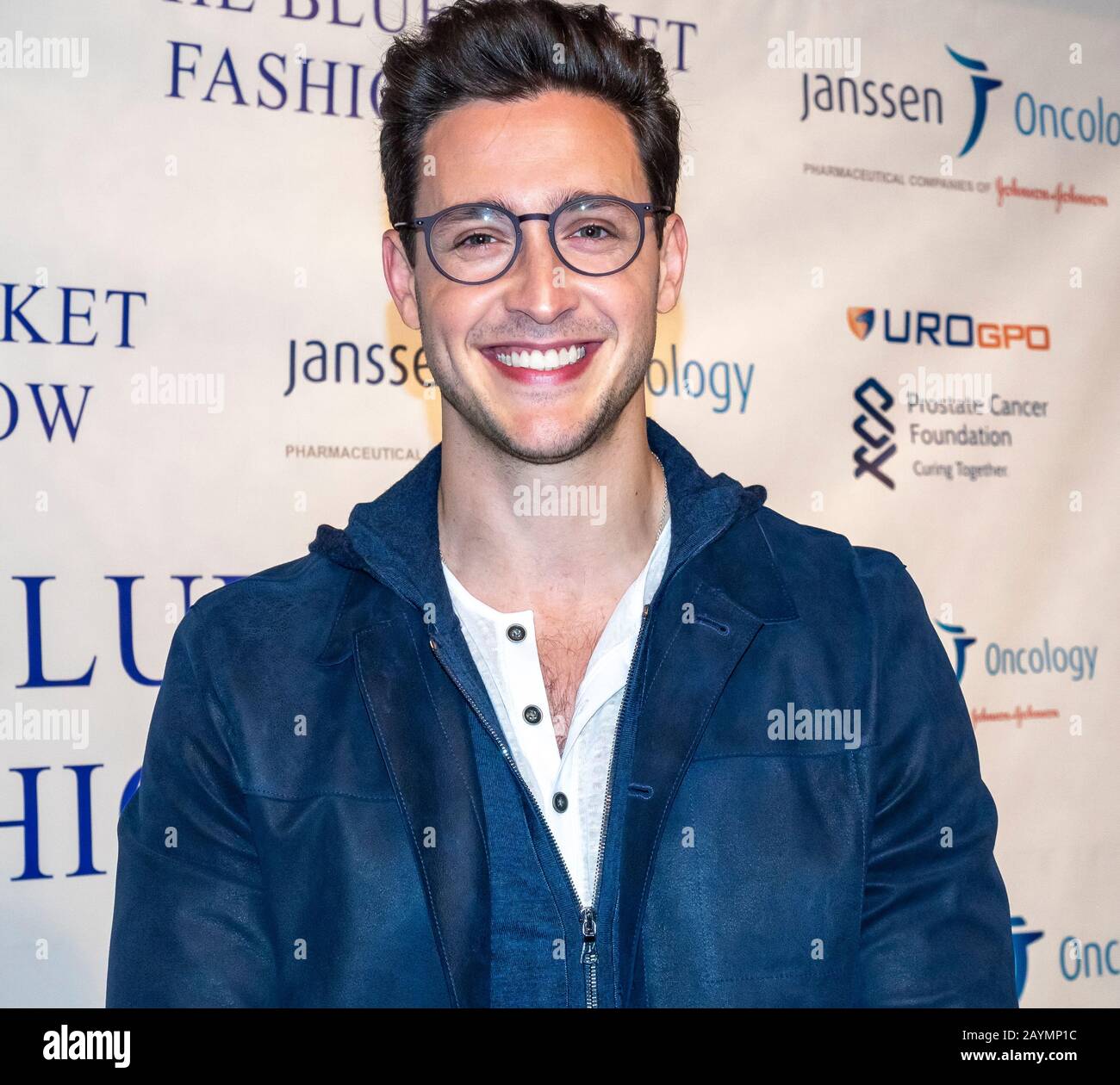 New York, NY, USA - February 5, 2020: Dr. Mike attends The Blue Jacket runwayShow in support of mens health and prostate cancer awareness at Pier 59 S Stock Photo