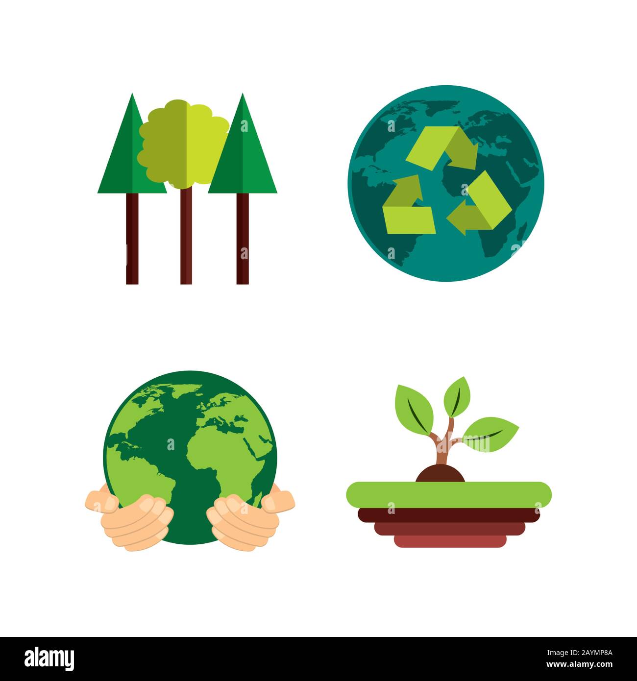 bundle of ecology set icons Stock Vector Image & Art - Alamy