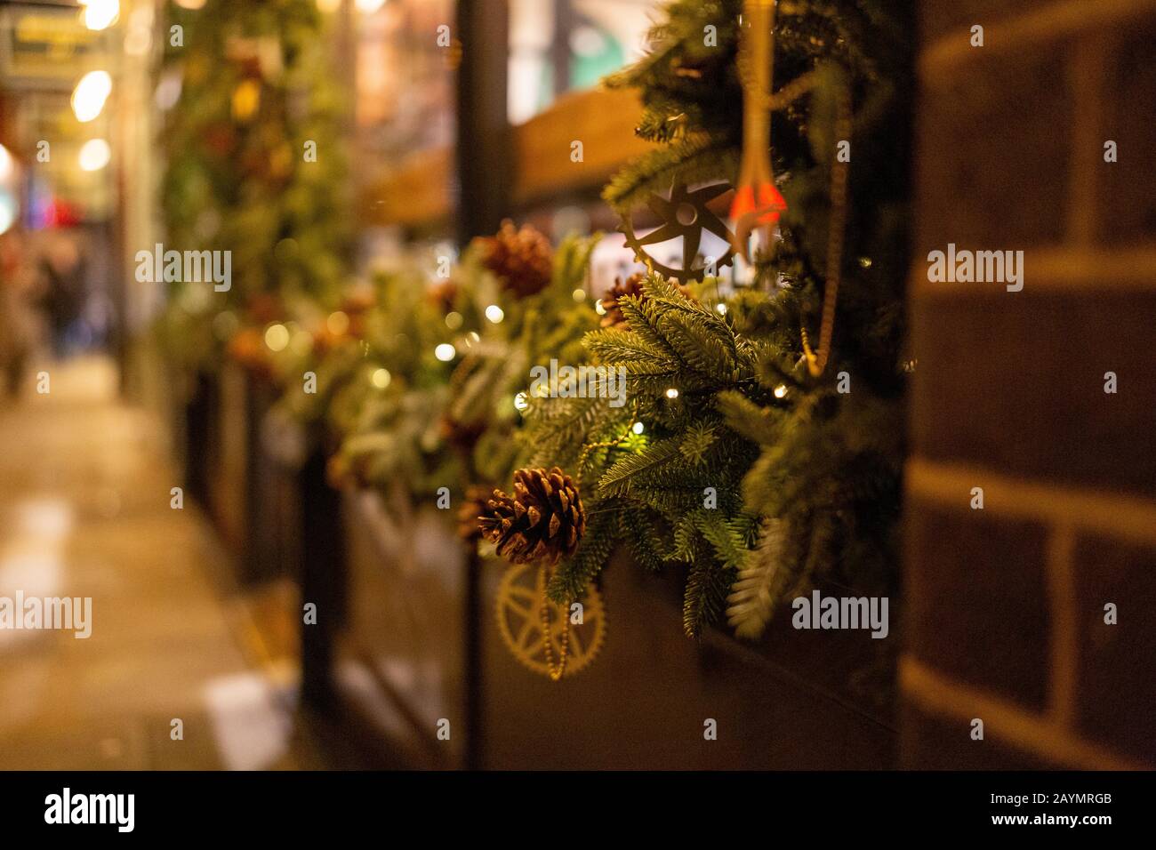 Spitalfields Christmas market Stock Photo Alamy