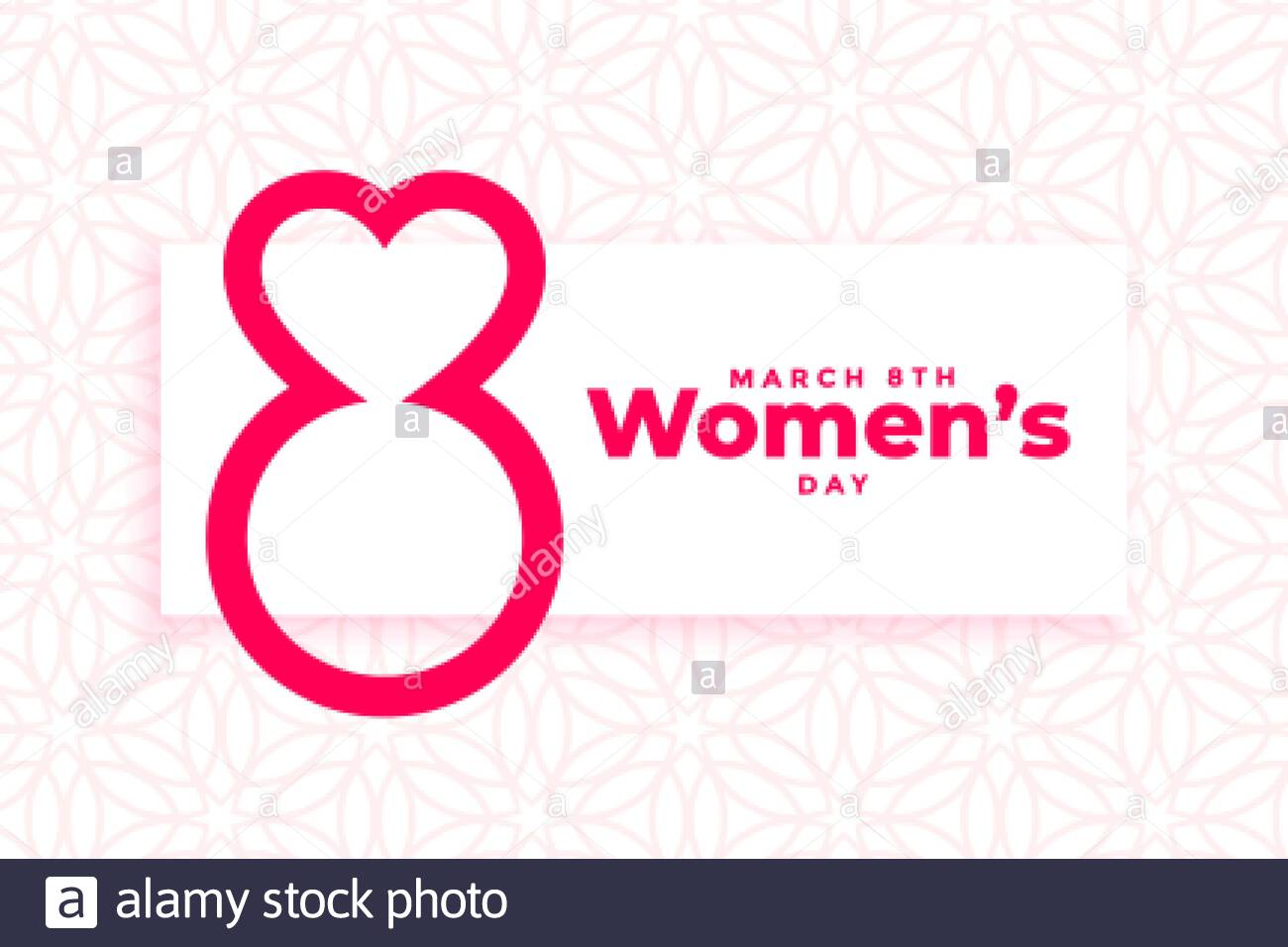 International Womens Day Event Banner Creative Design Stock Vector