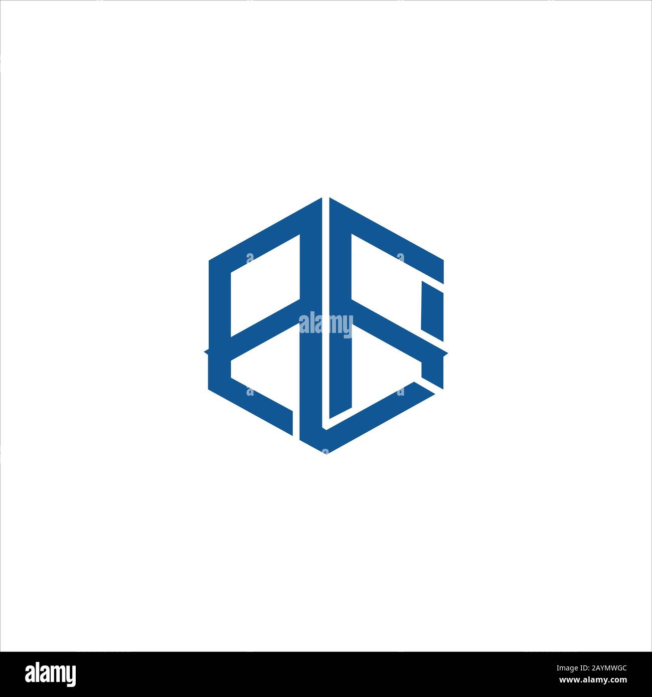 Initial letter af or fa logo design template Stock Vector