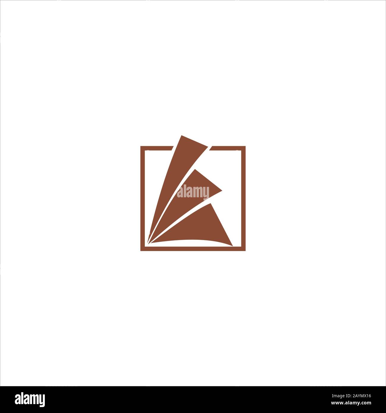 Initial letter af or fa logo design template Stock Vector