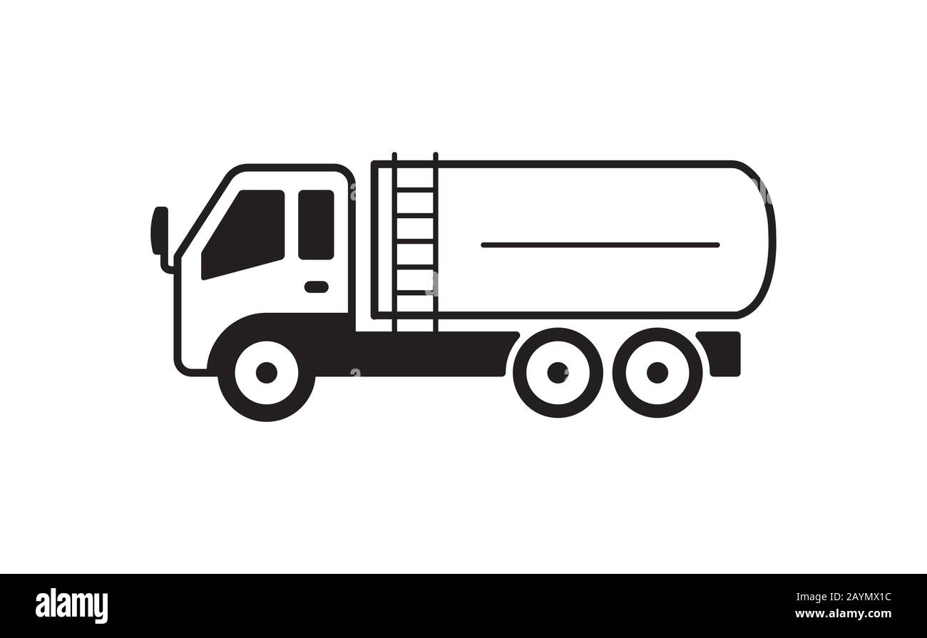 tanker truck illustration Stock Vector