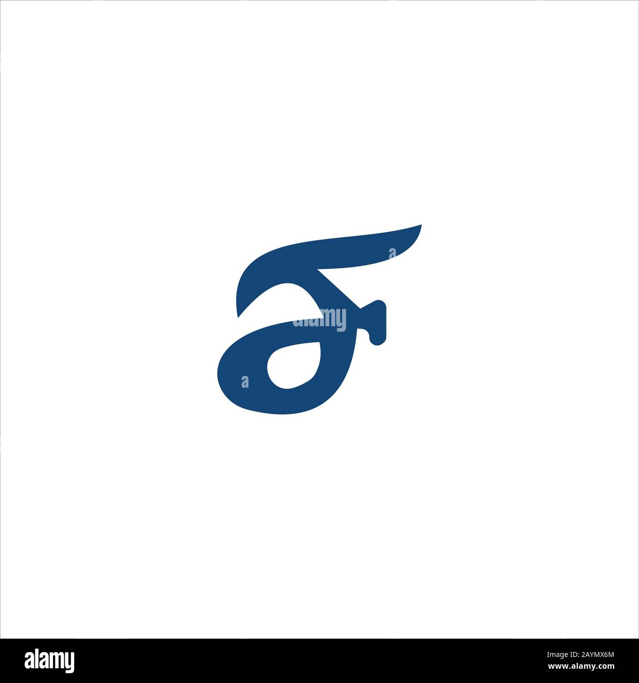 Initial letter af or fa logo design template Stock Vector