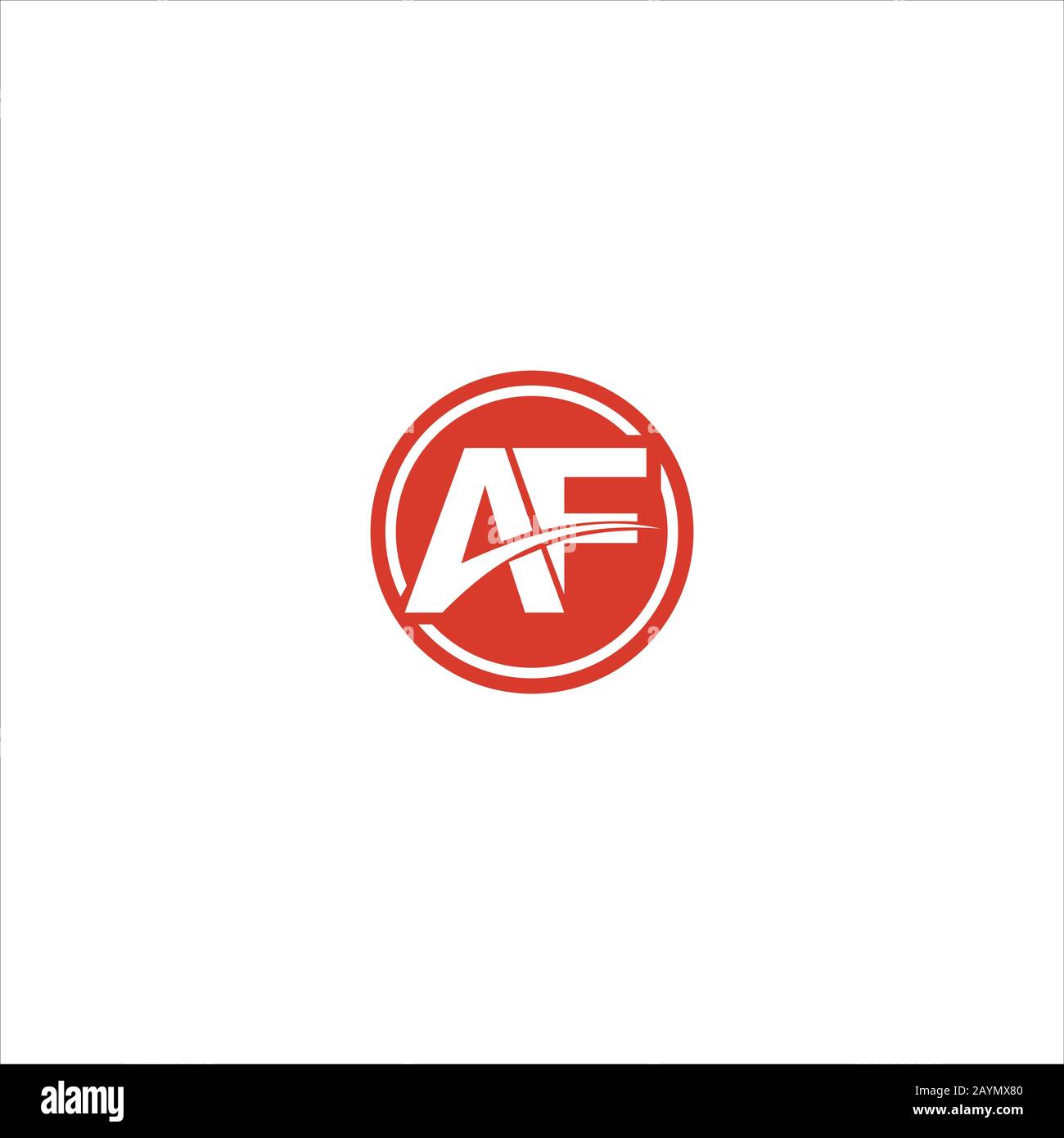 Initial letter af or fa logo design template Stock Vector Image & Art ...