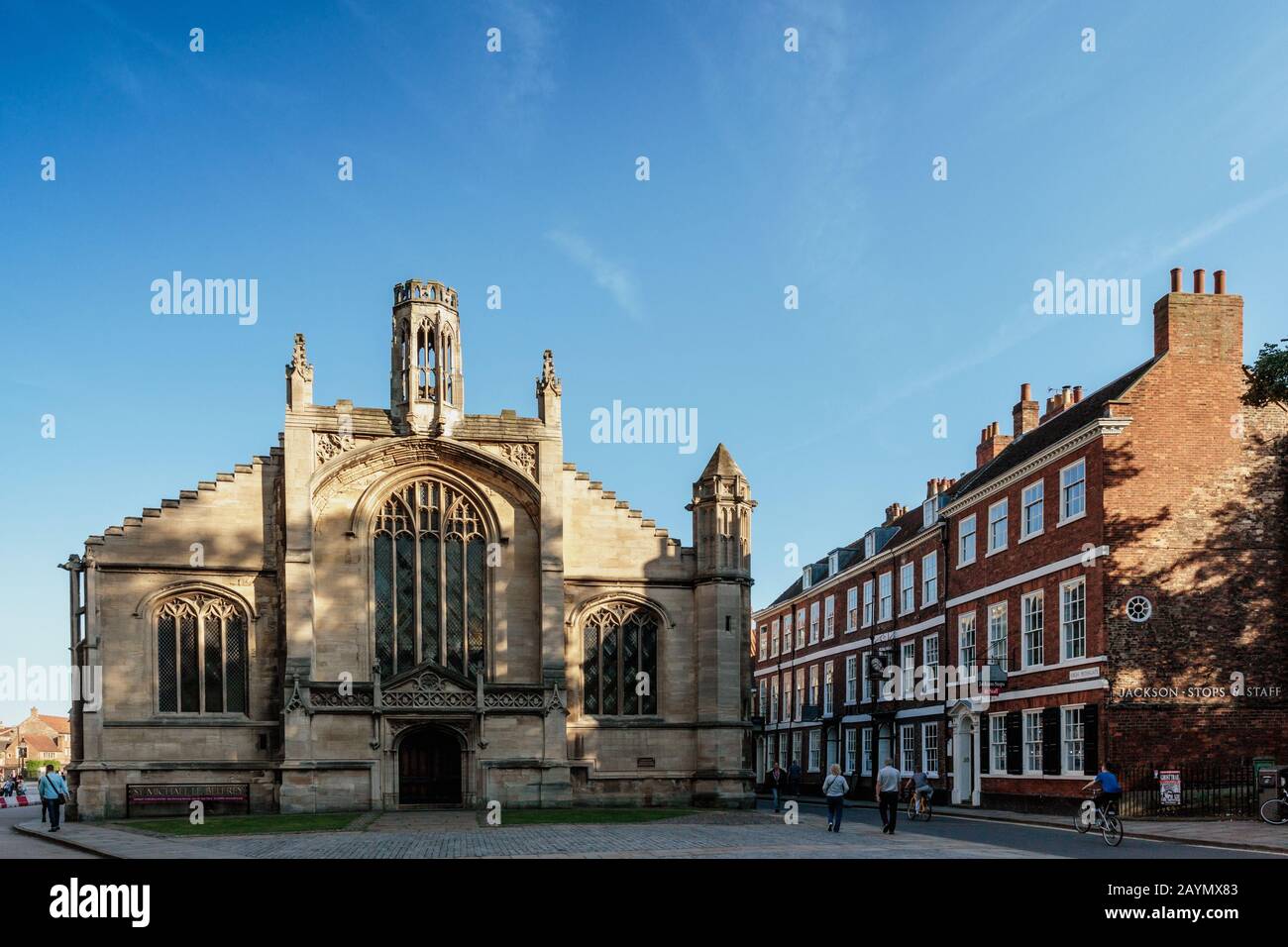 St Michael le Belfrey is an Anglican Church in York, England. It is situated directly next to York Minster in the centre of the city. Stock Photo
