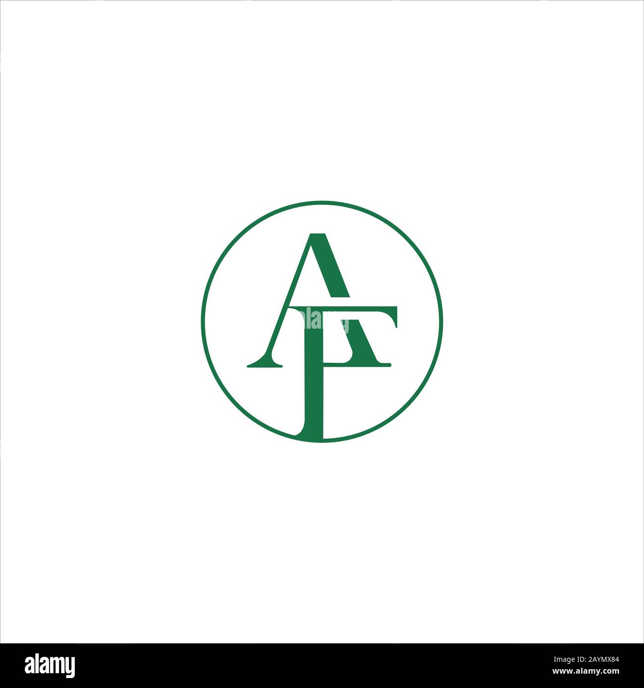 Initial letter af or fa logo design template Stock Vector Image & Art ...