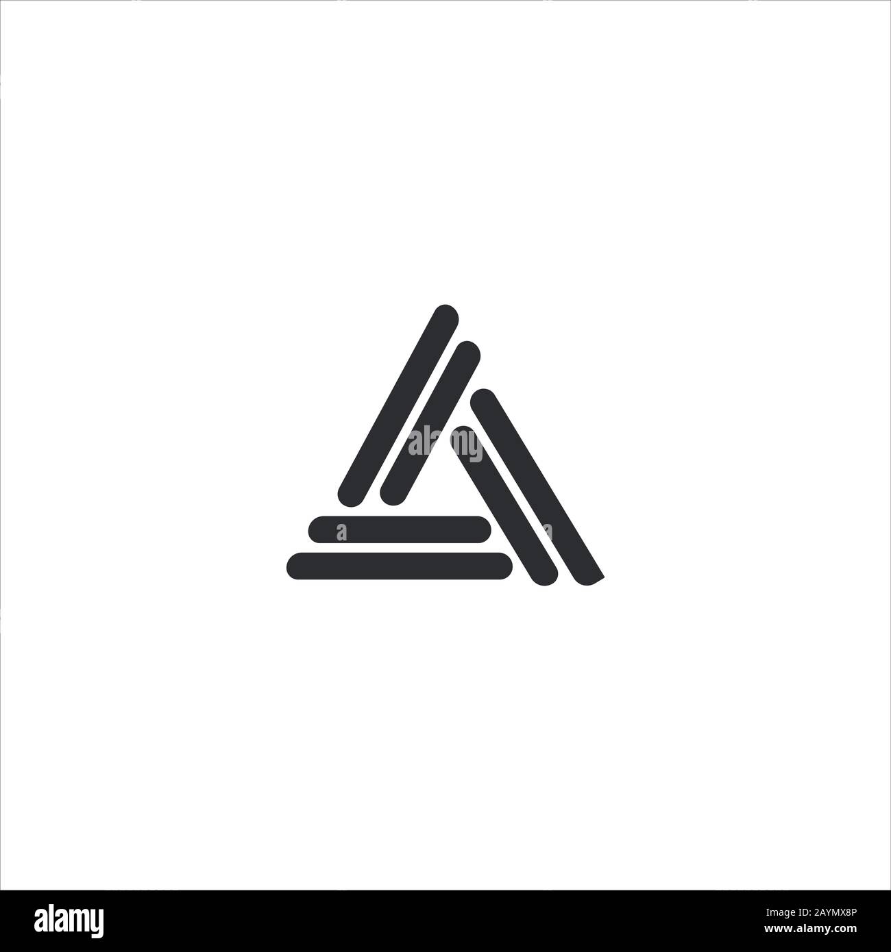 Initial letter af or fa logo design template Stock Vector