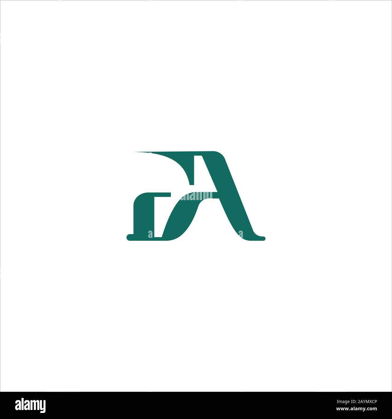 Initial letter af or fa logo design template Stock Vector