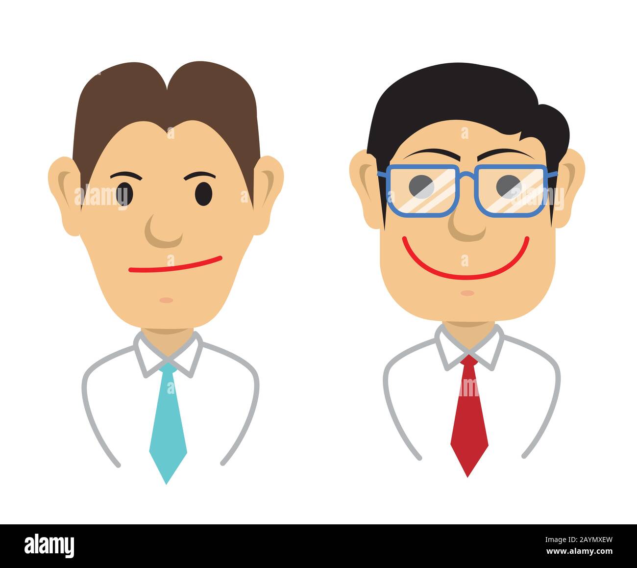 business man illustration (asian) Stock Vector