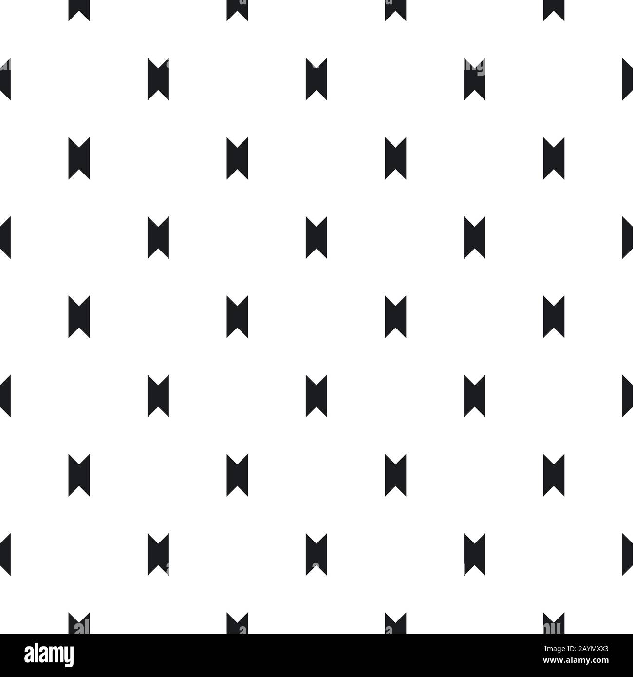 Simple repeatable texture. Abstract monochrome background with small angular figures, geometrical elements. Decorative print for wrapping paper, fabri Stock Vector