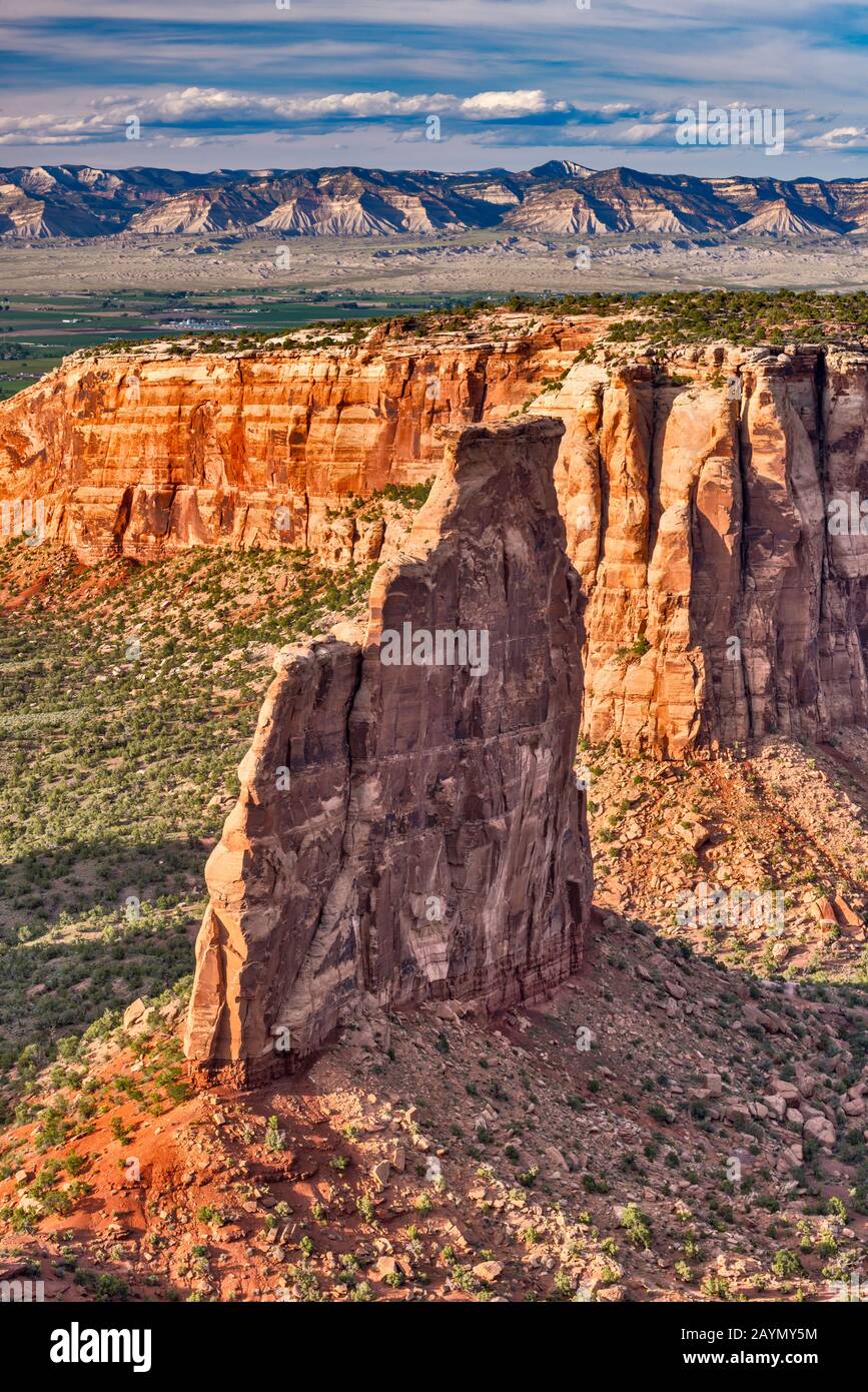 Independence Monument rock formation, Colorado National Monument, Colorado, USA Stock Photo