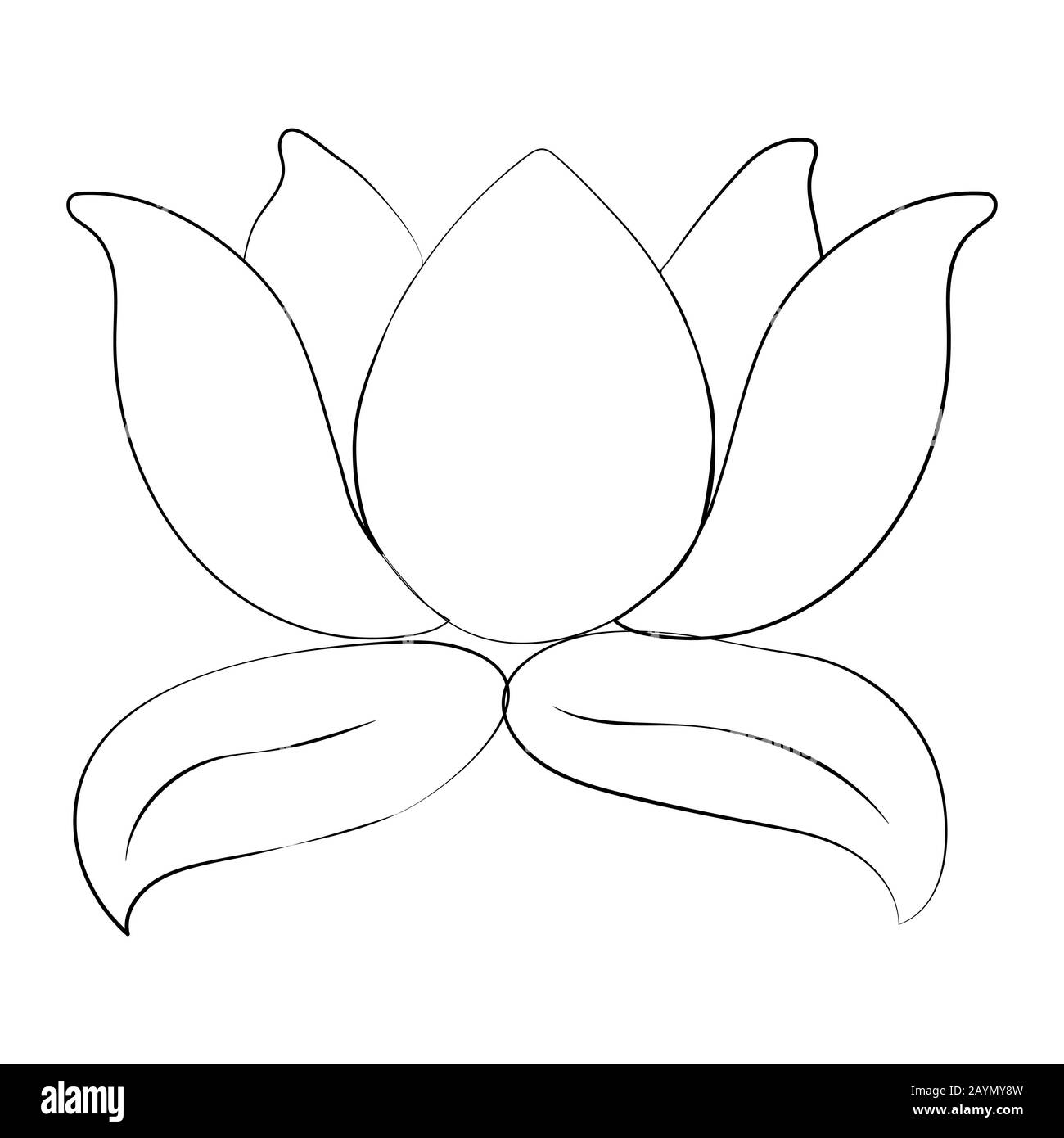 Page 3 Lotus Flower Drawing Isolated Icon High Resolution Stock Photography And Images Alamy