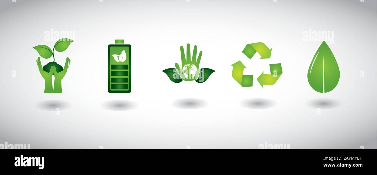 bundle of ecology set icons Stock Vector Image & Art - Alamy