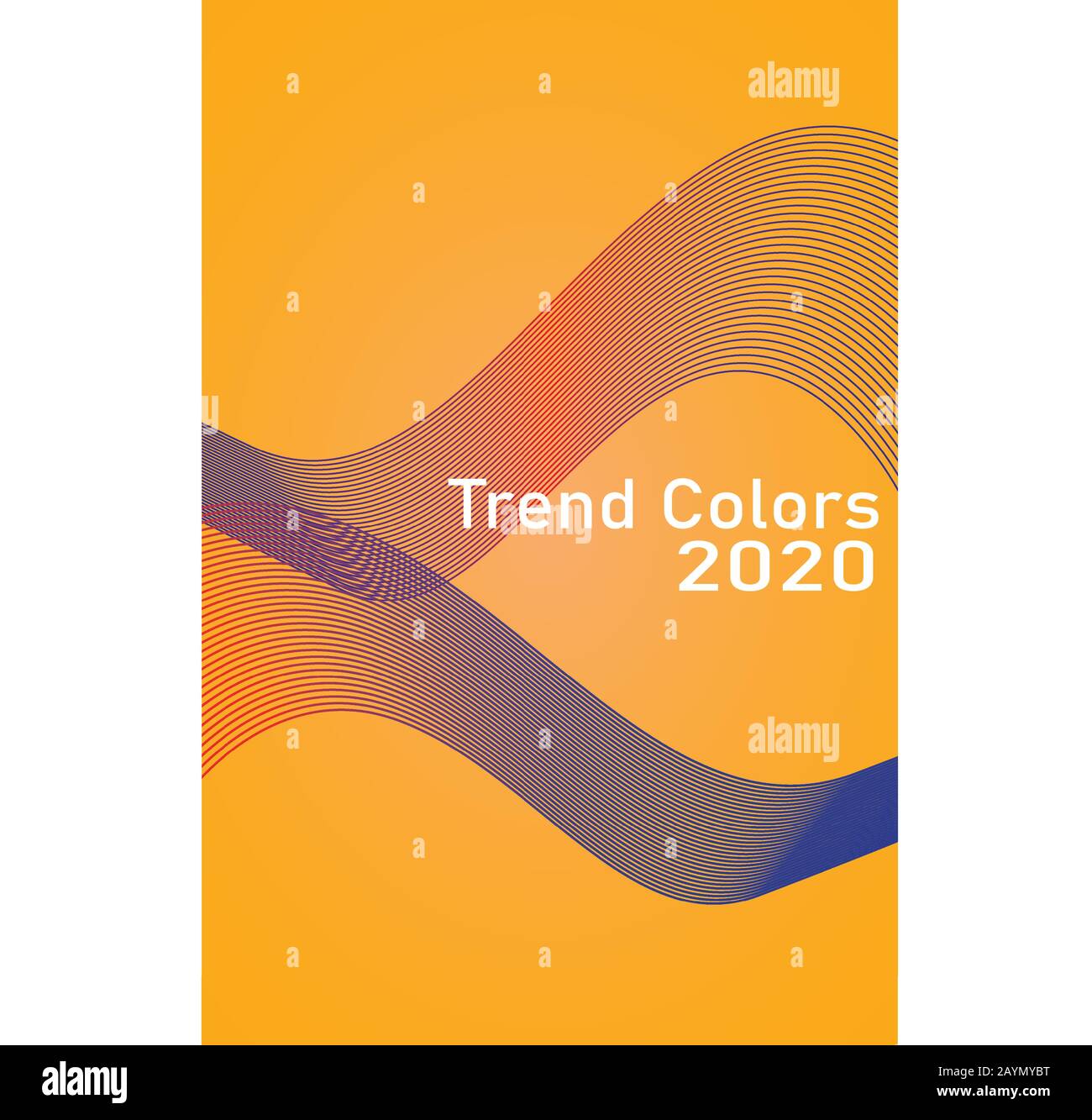 2020 trendy abstract modern poster design for events Stock Vector