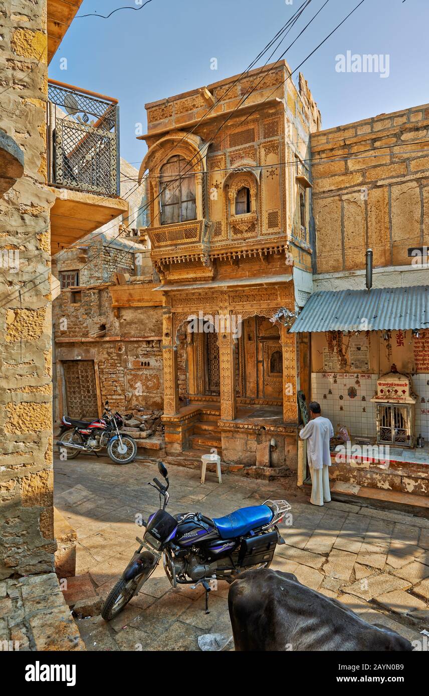 typical Haveli, Jaisalmer, Rajasthan, India Stock Photo Alamy