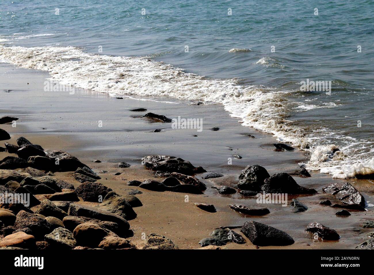 Sea beach wave Stock Photo