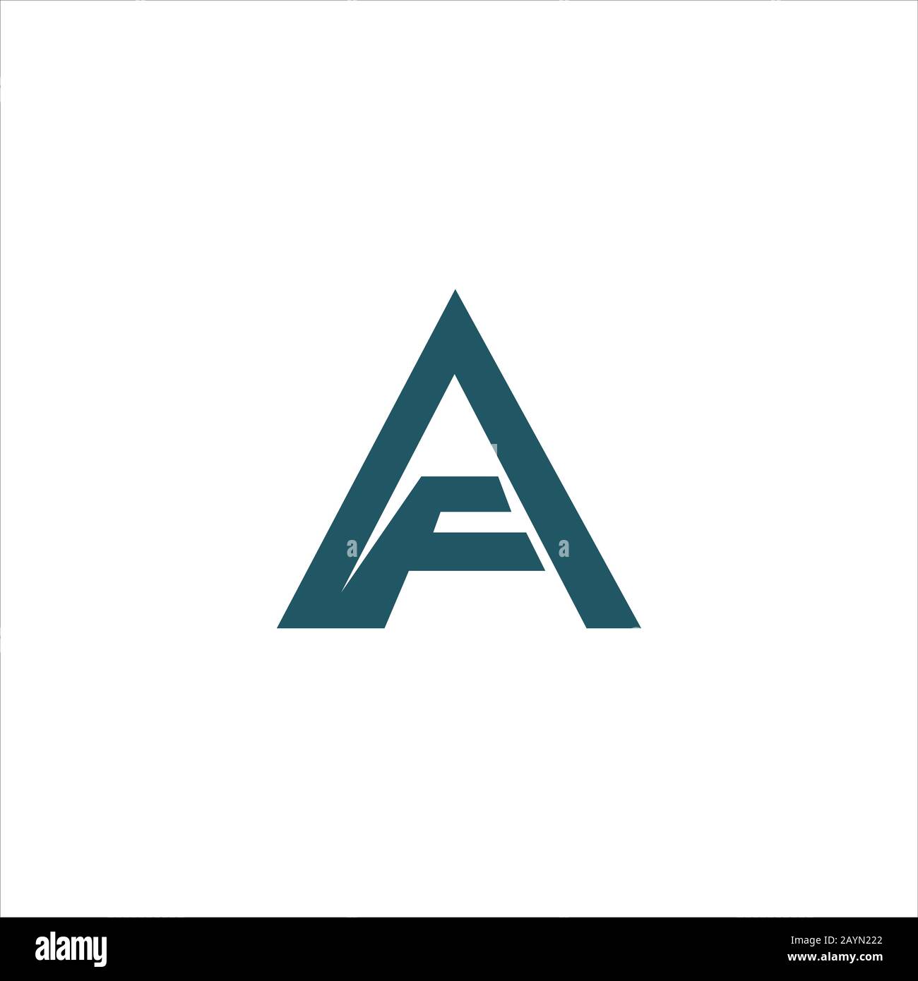 Initial letter af or fa logo design template Stock Vector Image & Art ...