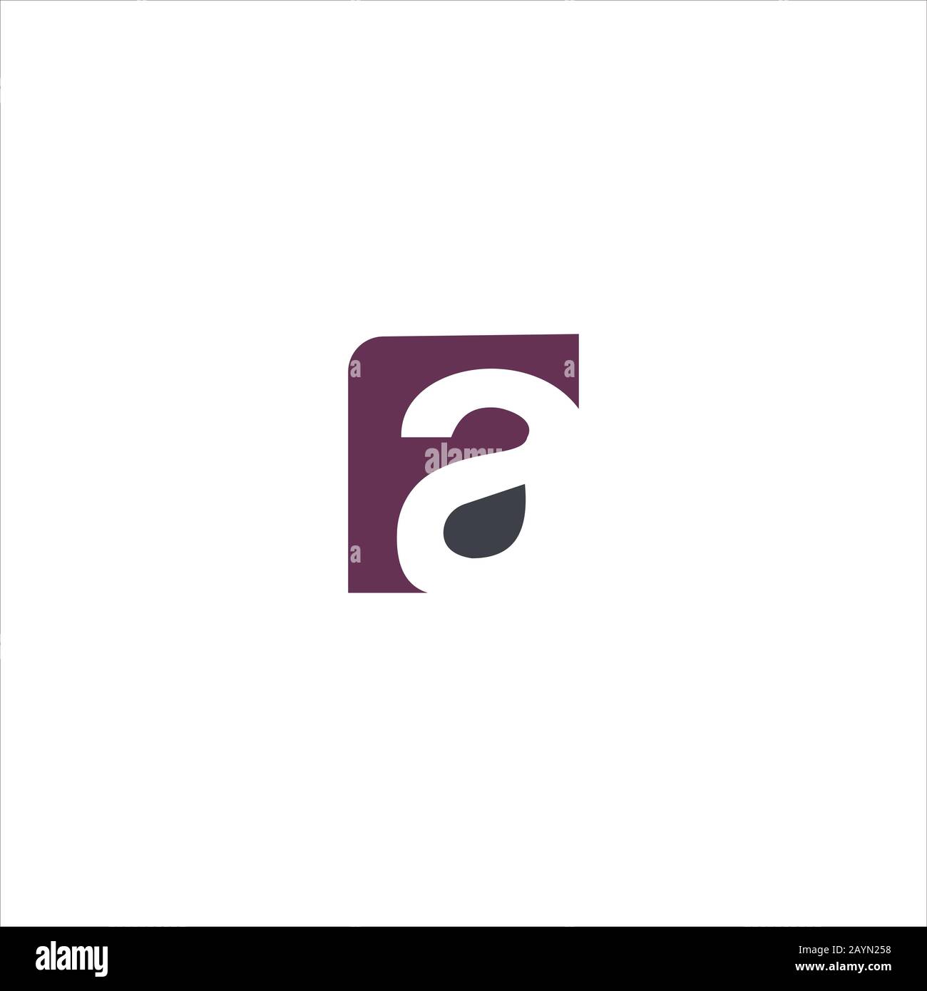 Initial letter af or fa logo design template Stock Vector Image & Art ...