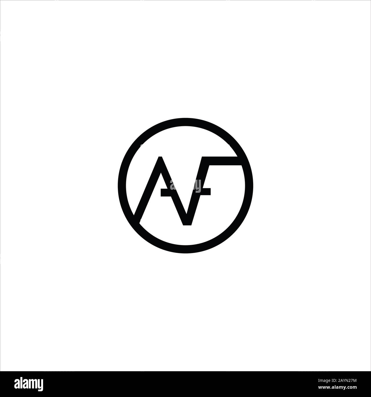 Initial letter af or fa logo design template Stock Vector Image & Art ...