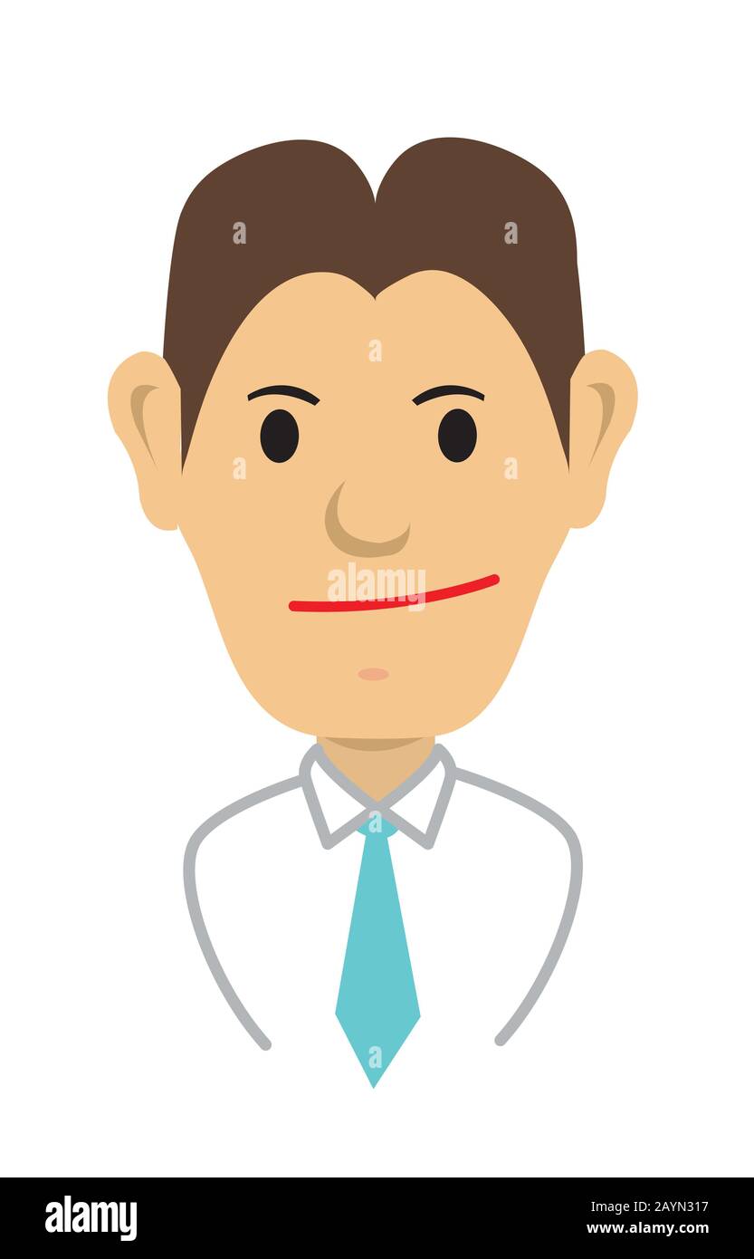 business man illustration (asian) Stock Vector