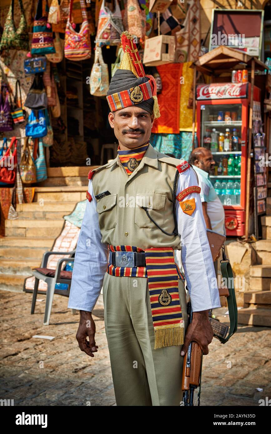 Rajasthan police hi-res stock photography and images - Alamy