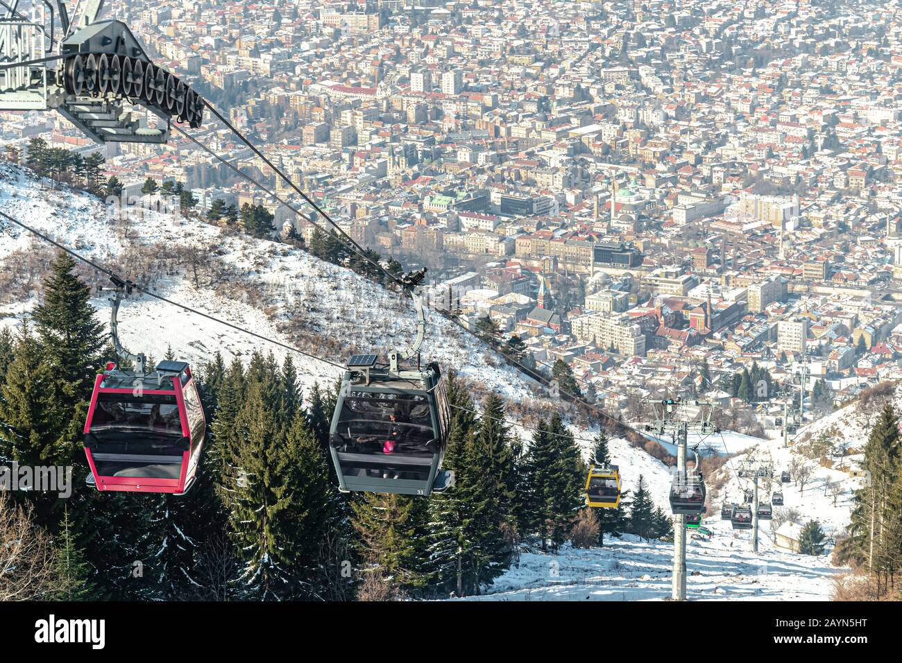 Sarajevo Cable Car Stock Photo Alamy