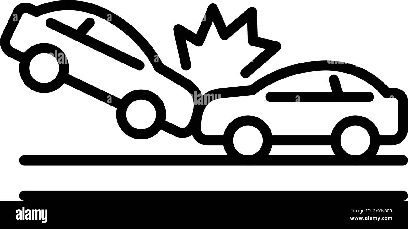 Transport accident icon, outline style Stock Vector Image & Art - Alamy