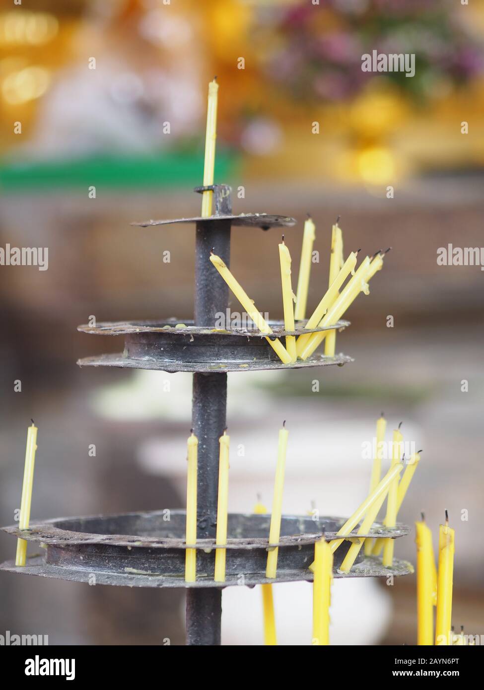 Incense for praying in Buddhism temple, candle Stock Photo Alamy