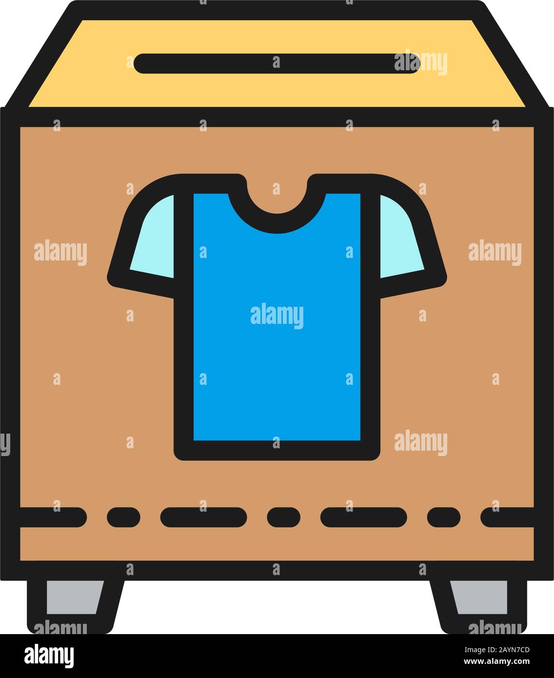 Clothes in a gift box Stock Vector Images - Alamy