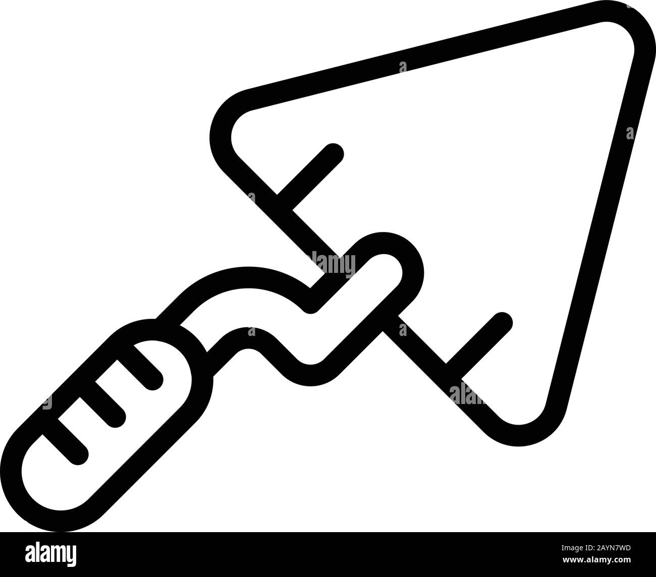Hand trowel icon, outline style Stock Vector Image & Art Alamy