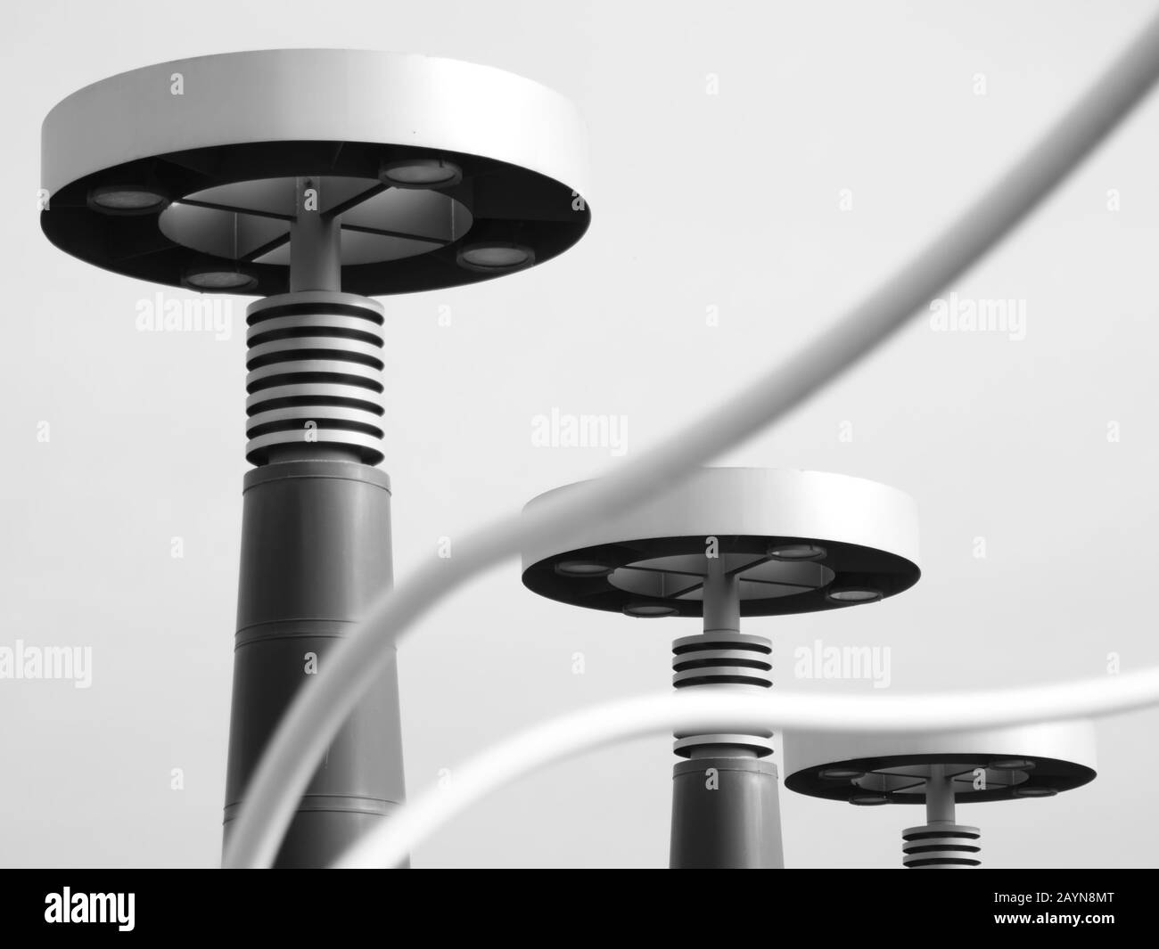 Modern architecture in black and white Stock Photo