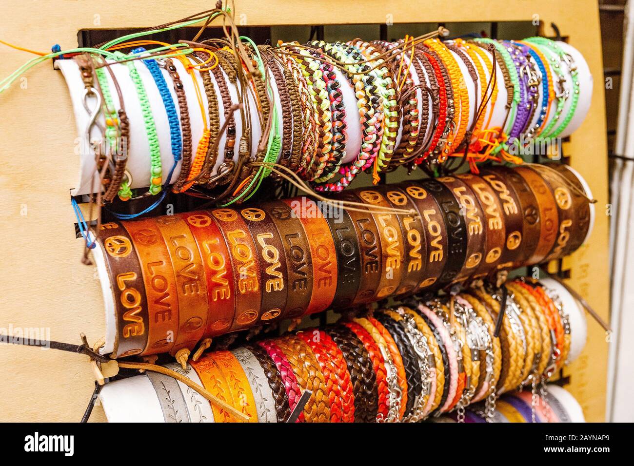 Hippie leather bracelets clearance