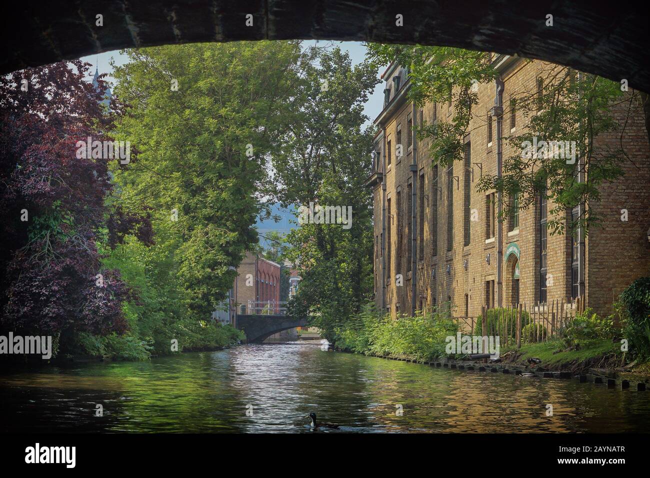 The city of Bruges, in Belgium. Stock Photo