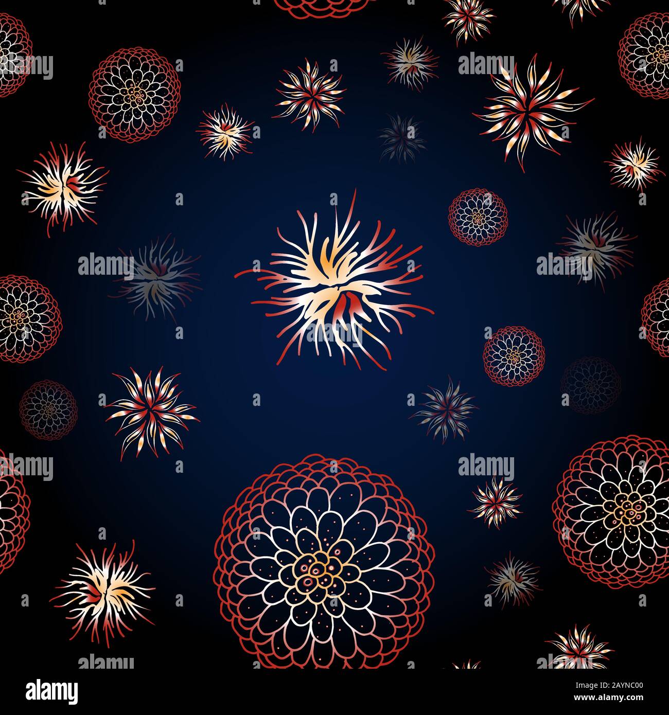 Seamless pattern of coronavirus microbes. Coronavirus 2019-nCoV ...